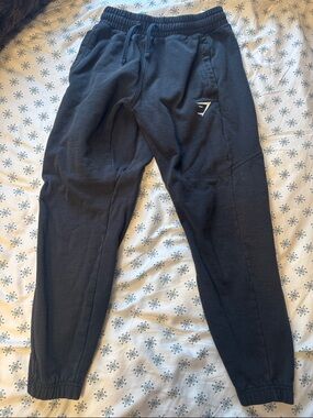 Gymshark Black Men's Jogger Sweatpants XS Zip pocket